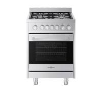 Vitrokitchen ST6060IB Cocina a Gas Butano 4 Fuegos con Horno Eléctrico 60cm