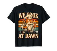 Cocinamos en Dawn Cat Chef Camiseta gráfica económica