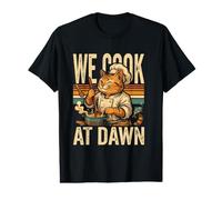 Cocinamos en Dawn Cat Chef Camiseta gráfica económica