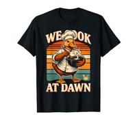 Cocinamos en Dawn Duck Chef Cocina Humor Camiseta gráfica económica