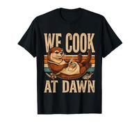 Cocinamos En Dawn River Otter Camp Cocina Camiseta gráfica económica