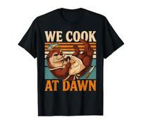 Cocinamos En Dawn River Otter Camp Cocina Camiseta gráfica económica