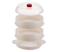 Cocinar al vapor - 280g botella de vaporizador de doble capa para verduras, preparación saludable con diseño en el microondas, olla de vapor, suministros de cocina para restaurantes en d