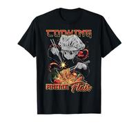 Cocinar Anime Flair Chibi Chef Fideos Lanzar Meme Camiseta
