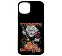 Cocinar Anime Flair Chibi Chef Fideos Lanzar Meme Carcasa para iPhone 15 Plus