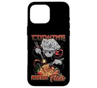 Cocinar Anime Flair Chibi Chef Fideos Lanzar Meme Carcasa para iPhone 16 Pro Max