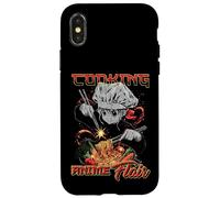 Cocinar Anime Flair Chibi Chef Fideos Lanzar Meme Carcasa para iPhone X/XS