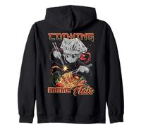 Cocinar Anime Flair Chibi Chef Fideos Lanzar Meme Sudadera con Capucha