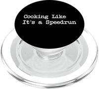 Cocinar como si fuera una cita divertida de jugador de Speedrun PopSockets PopGrip para MagSafe