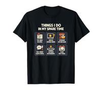 Cocinar Cosas Que Hago en mi Tiempo Libre Chef Foodie Camiseta
