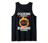 Cocinar sin quemarse es una Broma sarcástica aburrida del Chef Camiseta sin Mangas