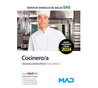 COCINERO/A TEMARIO ESPECIFICO 2 SERVICIO ANDALUZ SALUD SAS