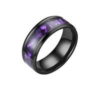 Cocinero Cosas Anillos de acero inoxidable para mujeres hombres tamaño 6 13 ancho 8MM 6 colores exquisito anillo negro arenado Anillos Anillo Joyería, 13, Acero inoxidable, Sin piedras preciosas