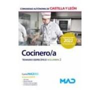 Cocinero de la Administración de la Comunidad de Castilla y León. Temario específico volumen 2