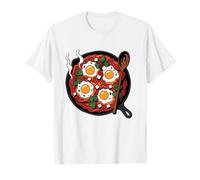 Cocinero De Shakshuka Brunch Insignia Huevos Salsa Tomate Camiseta