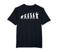 Cocinero Evolución Cocinar Chef Gastronomía Chef Hobby Camiseta, Hombre Tallas Grandes, Negro, 5X Alto