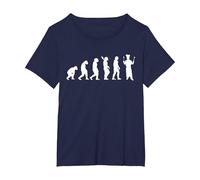 Cocinero Evolución Cocinar Chef Gastronomía Chef Hobby Camiseta, Mujer Tallas Grandes, Azul Marino, 6XL Grande