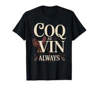 Cocinero Frances COQ Au Vin Plato De Pollo Cocina Francesa Camiseta