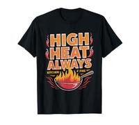 Cocinero Tailandes Al Wok Cocina Fuego Alto Maestro del Camiseta