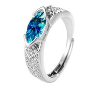 Cocinero Trucos Anillos Moda · Open End Design Cut Sparkling Zircon Ring Highlighting Individual Charm Accesorios Dardos Joyería, talla única, Metal, Ninguna piedra preciosa