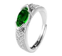 Cocinero Trucos Anillos Moda · Open End Design Cut Sparkling Zircon Ring Highlighting Individual Charm Accesorios Dardos Joyería, talla única, Metal, Ninguna piedra preciosa