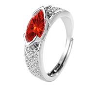 Cocinero Trucos Anillos Moda · Open End Design Cut Sparkling Zircon Ring Highlighting Individual Charm Accesorios Dardos Joyería, talla única, Metal, Ninguna piedra preciosa