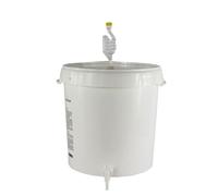 Cocinista Cubo fermentador 30 L con Grifo y válvula airlock, depósito Graduado para Cerveza Artesanal, Vino, Sidra, hidromiel, Kombucha, plástico alimentario Reutilizable