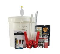 Cocinista Kit Cerveza Artesanal Casera 30 L con Malta y Levadura Incluidas Fermentador con Grifo Antisedimento, Airlock, Chapador y 100 Chapas Guía en Español para Fermentar y Embotellar