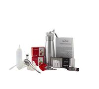 Cocinista Kit de Cocina Moderna y Molecular con Sifón 0,5 L, 20 Cargas N2O, Termómetro con Sonda, Balanza de Precisión y Utensilios de Esferificación para Espumas, Nata y Decoración