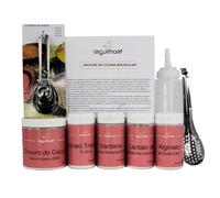 Cocinista Kit de Esferificación Mini para Cocina Molecular en Casa, esferificación Directa e inversa con alginato, lactato y Utensilios, CREA Caviar, Perlas y esferas líquidas para cócteles y postres