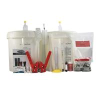 Cocinista Kit elaboración Cerveza artesana en casa De Luxe con 2 fermentadores 30 L, Grifo, airlock, densímetro, termómetros, chapadora y Accesorios para fermentar y embotellar