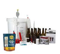 Cocinista Kit para Hacer Cerveza en Casa 30L con Extracto de Malta Lupulizado, Fermentador Graduado, Accesorios de Embotellado y 50 Botellas Ámbar 33 cl Incluidas