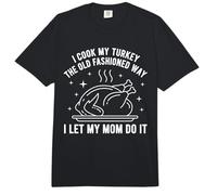 Cocino mi Pavo a la Antigua Manera Dejo Que mi mamá lo Haga Comfort Colors Adult Heavyweight T-Shirt