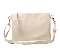 COCINUT, Cartera de Mano, Compacta y Elegante, Piel, Diseño Compacto con Cremallera, Ideal para Uso Diario, Versátil y Práctica, 27x20x1 cm / 0.25 kg/Crema