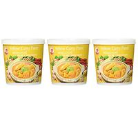 Cock Brand - Lote de pasta de curry (3 x 400 g), color amarillo
