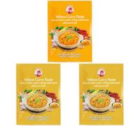 COCK Pasta de curry amarilla, medianamente picante - 1 x 50 g (Paquete de 3)