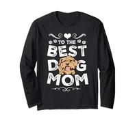 Cockapoo Best Dog Mom Dogs Lovers Funny Mothers Day Manga Larga