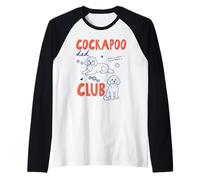 Cockapoo Dad Club Cockapoo Dog Owner Dog Dad Fathers Day Camiseta Manga Raglan
