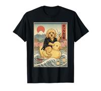 Cockapoo Dog Ninja Japón Vintage Japonés Ukiyo-e Arte Camiseta