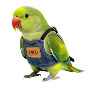 Cockatiel Harness - Soft Anti-Slip Vest Strap - Outdoor Flying Training Bird Harness,for Small Medium Large Lovebirds African Grey Cockatoo Macaw Indoor Outdoor Camping