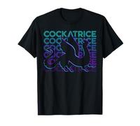 Cockatrice Medieval Bestiario Retro Camiseta