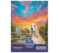 Cocker Spaniel Americano 1000 Piezas Perro Animal Rompecabezas De Desafiantes Impossible Puzzle Juguetes Juego De Habilidad para Actividades Familiare Regalos 70x50cm/1000pcs