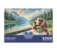 Cocker Spaniel Americano Puzzle 1000 Piezas, Juego Educativo, Desafío, Clásicos para Adultos Y Niños Mayores De 12 Años Rompecabezas Desafiante - Adorno del Hogar 38x26cm/1000pcs