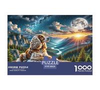 Cocker Spaniel Americano Puzzle Imposible,desafío for Adults Juego Educativo 1000 Piezas Obra De Arte De Juego De para Adultos Y Niños 38x26cm/1000pcs
