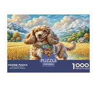 Cocker Spaniel Americano Puzzles Imposible,desafío for Adults Entretenimiento Creativo 1000 Piezas Obra De Arte De Juego De para Adultos, Regalos A Partir De 14 Años 38x26cm/1000pcs