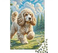 Cocker Spaniel Americano Puzzles Imposible,desafío for Adults Entretenimiento Creativo 1000 Piezas Obra De Arte De Juego De para Adultos, Regalos A Partir De 14 Años 1000pcs (75x50cm)