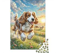 Cocker Spaniel Americano Rompecabezas Imposible,desafío for Adults Juego EduGatoivo 1000 Piezas Obra De Arte De Juego De para Adultos, Regalos A Partir De 14 Años 1000pcs (75x50cm)