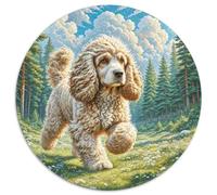 Cocker Spaniel Americano Rompecabezas Regalo Creativo Decoración del Hogar 1000 Piezas Animal Lindo Rompecabezas Imposible Juguetes Desafiantes para Adultos Y Niños 1000pcs (67.5x67.5cm)