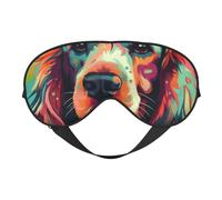 Cocker Spaniel - Antifaz para dormir con estampado de cachorro con correa ajustable, cómoda cubierta de ojos para viajes, yoga, siestas, dormir y relajarse