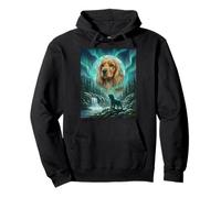 Cocker Spaniel Aurora Boreal Aurora Boreal Perro Aurora Boreal Sudadera con Capucha
